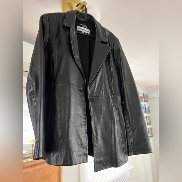 Reformation Jackets & Blazers - Black Leather Blazer Reformation VEDA